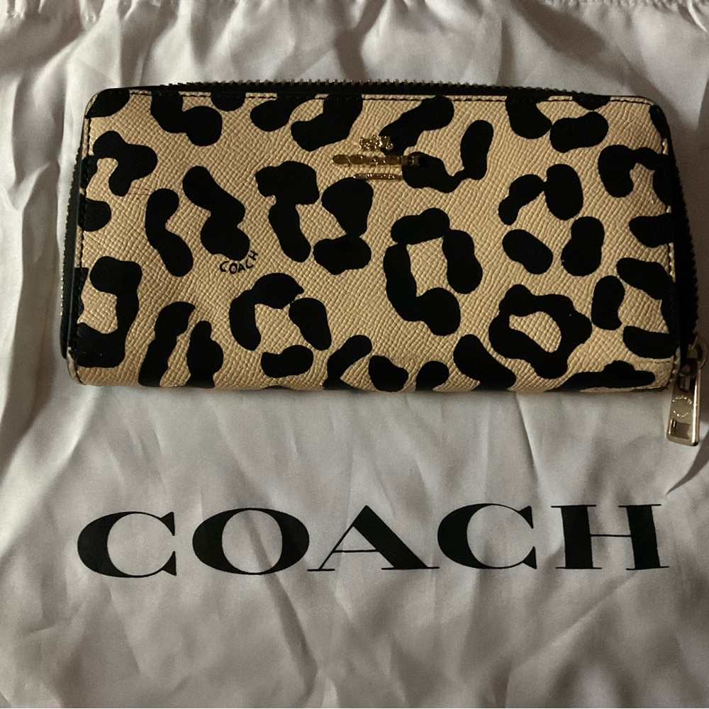 Leopard Print Coach Wallet